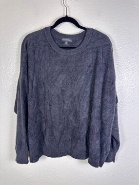 Barefoot Dreams Women's Cozychic Lite Knit Gray Pullover Sweater Size 3X Tall